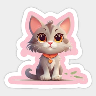 Cute little kitty Sticker